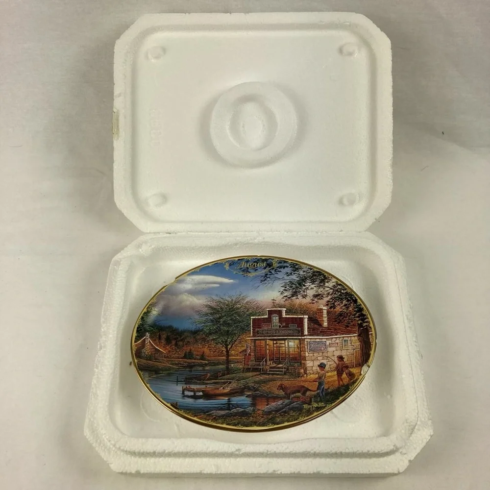 The Bradford Exchange Scenic Wall Plate — Summertime - Seasons To Remember 1999